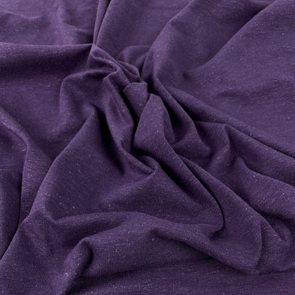 Hemp Organic Cotton Spandex Jersey - Plum Purple