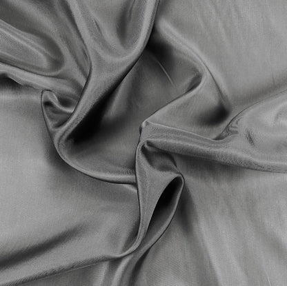 Two Tone Yarn Dyed Dark Gray Bemberg Lining Cupro Rayon Fabric