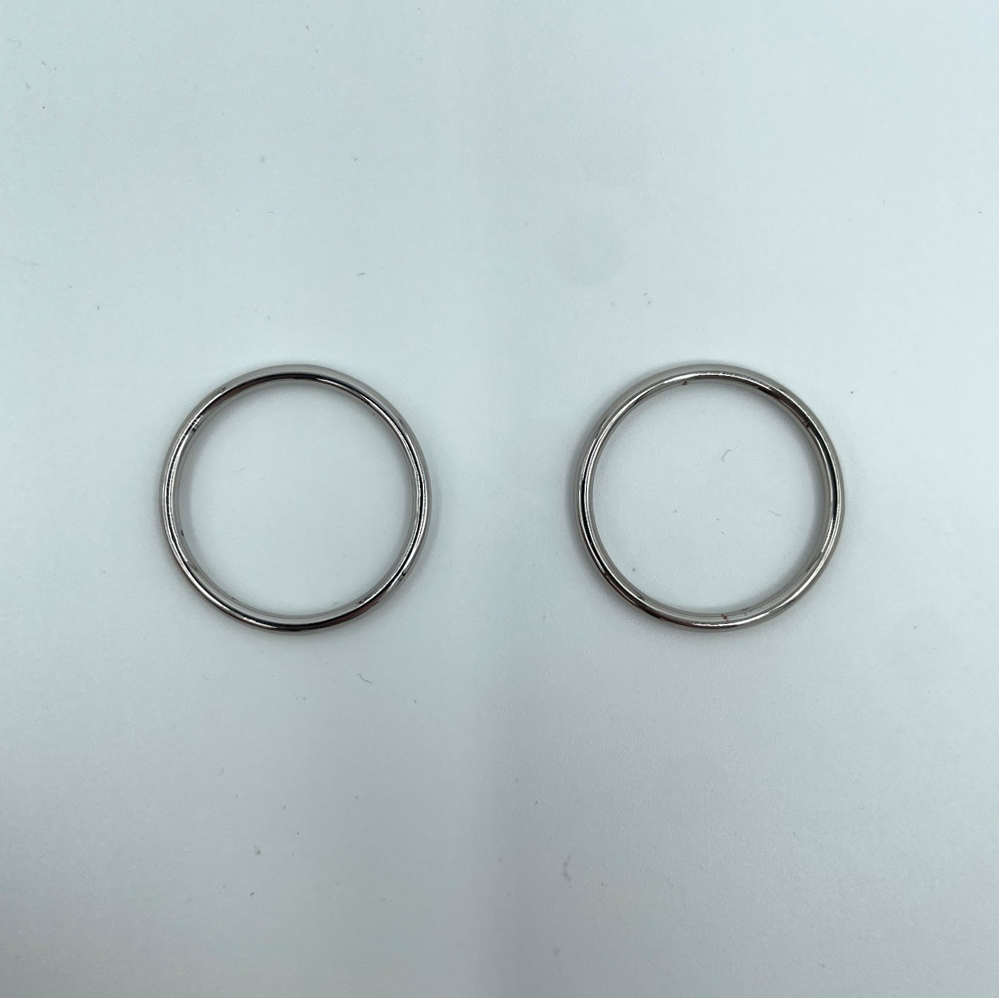 Set of 2 Rings OR 2 Sliders Bra Strap Sliders in Black- 3/8 (10mm