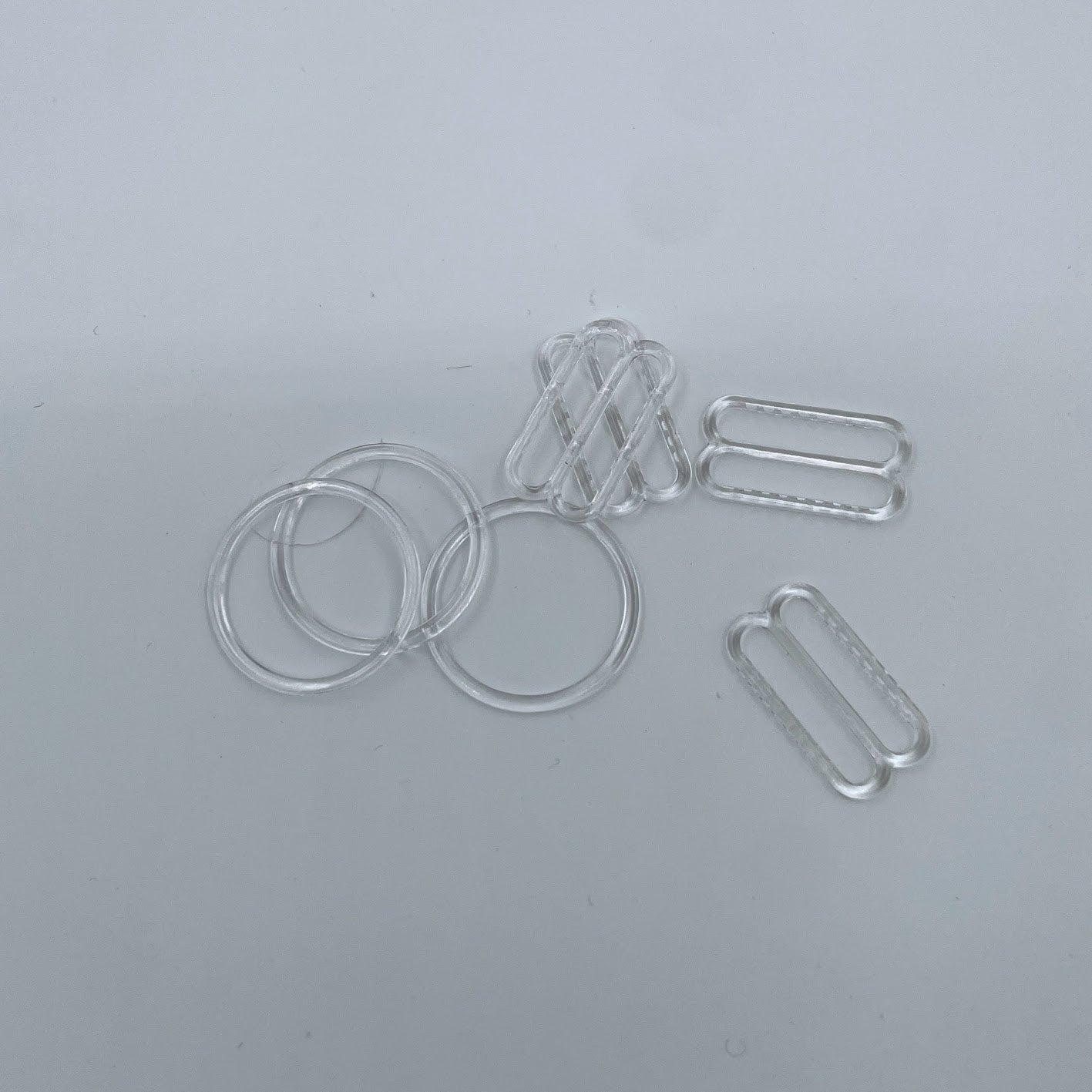 Flexible Plastic Rings and Sliders for 20mm Bra Elastic - per Pair –  Riverside Fabrics