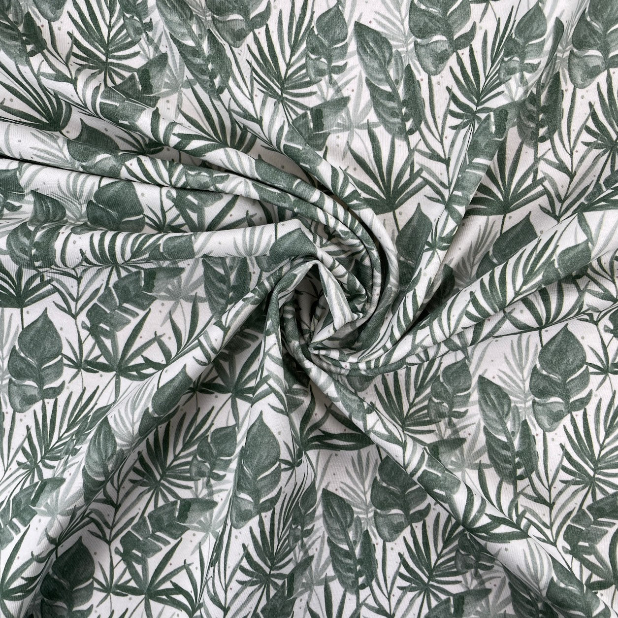 Tropical Leaves - Digitally Printed Cotton Jersey Knit
