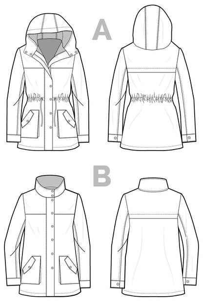 Kelly Anorak Jacket - By Closet Core Patterns