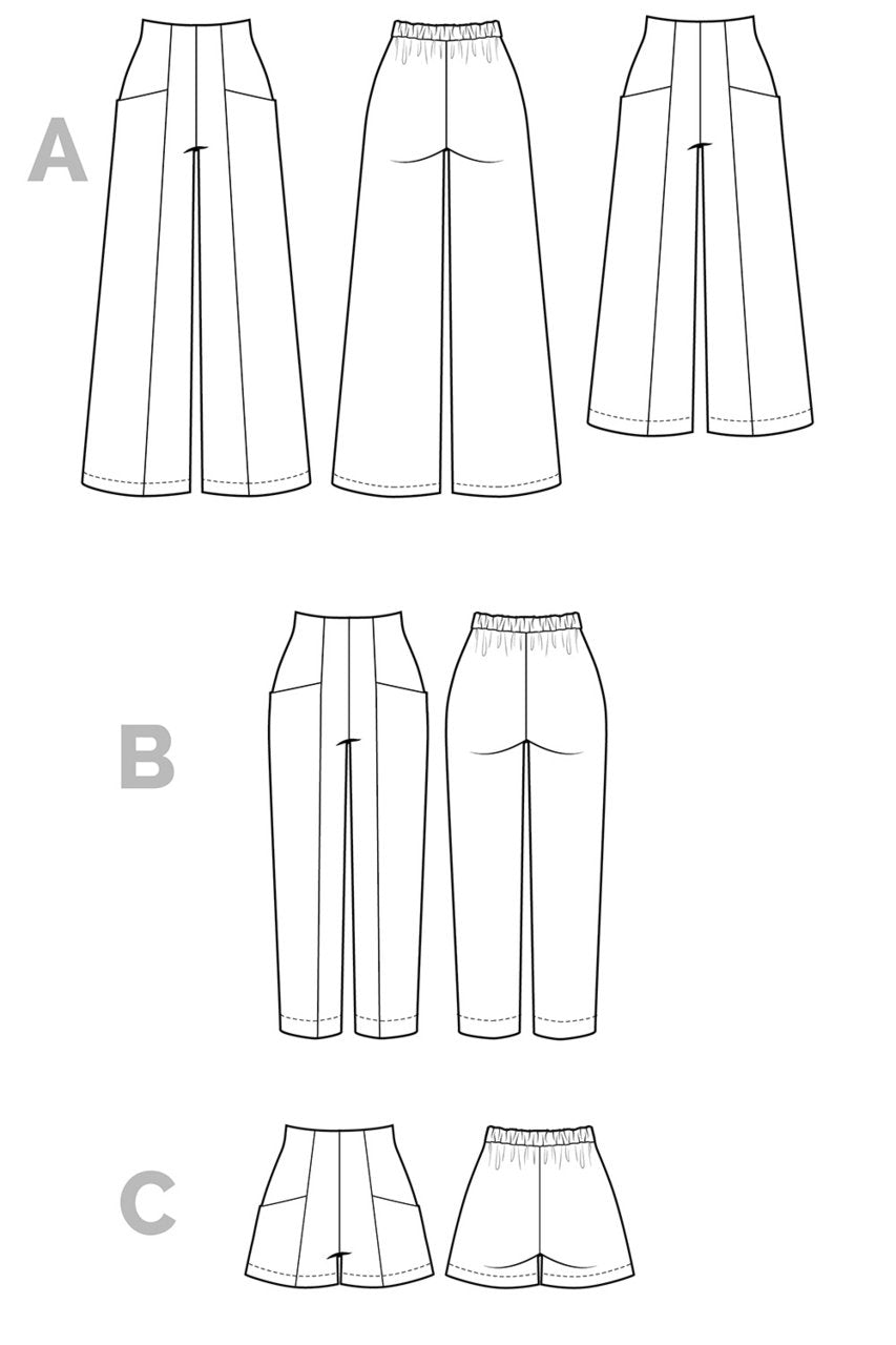 Pietra Pants & Shorts - By Closet Core Patterns