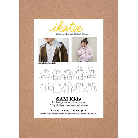 Ikatee - SAM Parka Vest - Kids 3-12Y - Paper Sewing Pattern