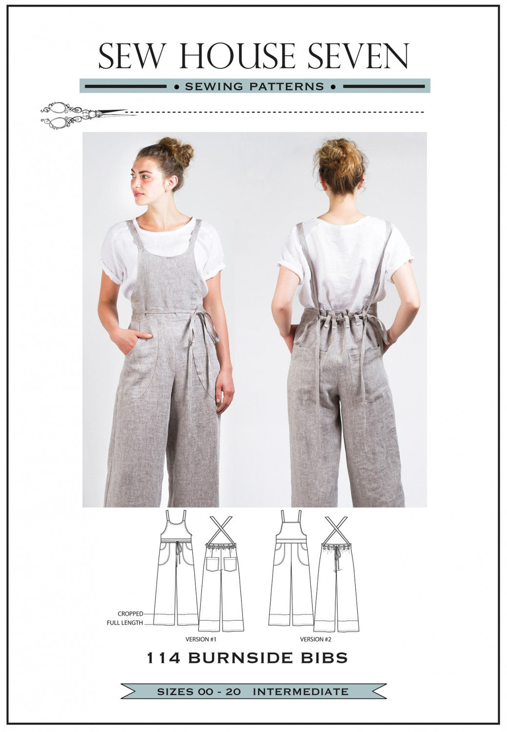 Sew House Seven Burnside Bib Overalls Sewing Pattern – Riverside