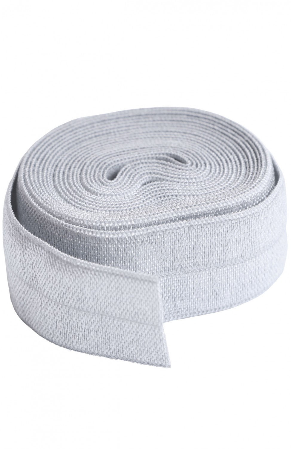 3/4" (20mm) Fold Over Elastic FOE - Pewter Grey