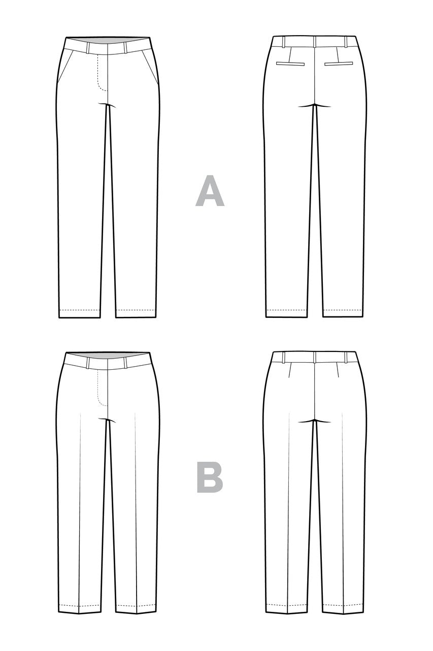 Sasha Trousers Pants - By Closet Core Patterns