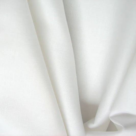Cali Fabrics Ivory Midweight High Count Muslin Fabric by the Yard