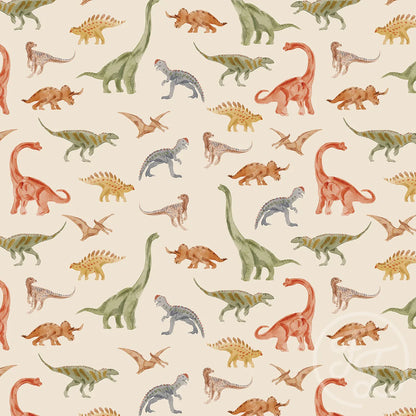 Dinosaur jersey knit fabric discount