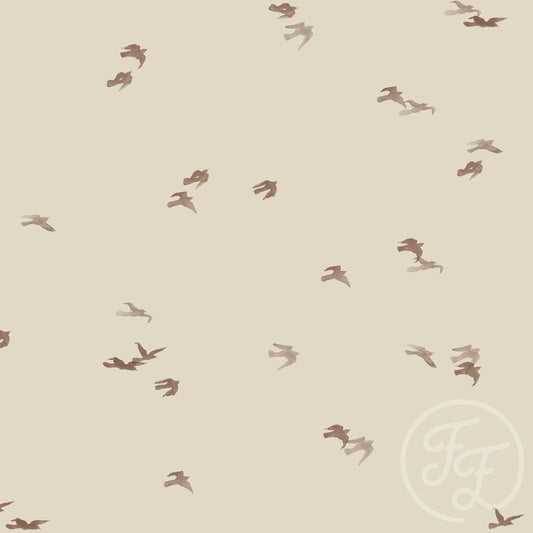 Birdflight - Grey Beige - Cotton Jersey Knit