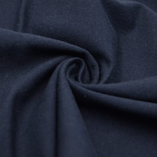 Navy French Terry Brushed Fleece Fabric by the Yard 1 Yard Style
