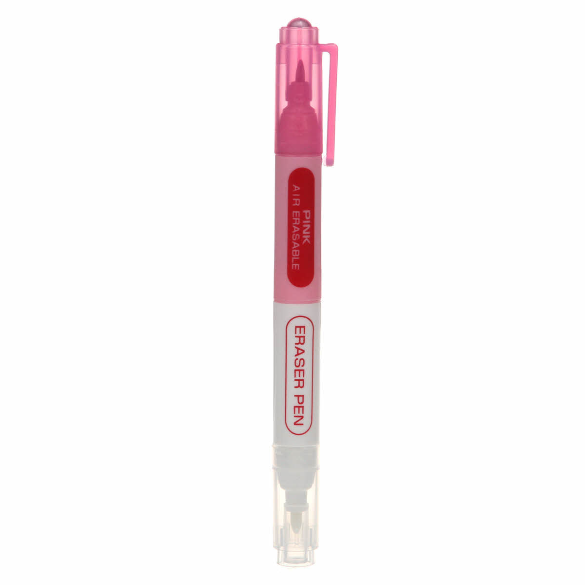 CLOVER 5012 Chacopen Pink Air Erasable Dual Tip Pen With Eraser