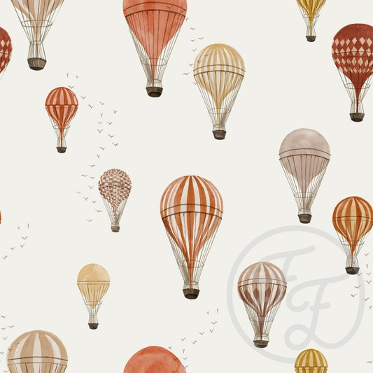 Hot Air Balloons - Cotton Jersey Knit
